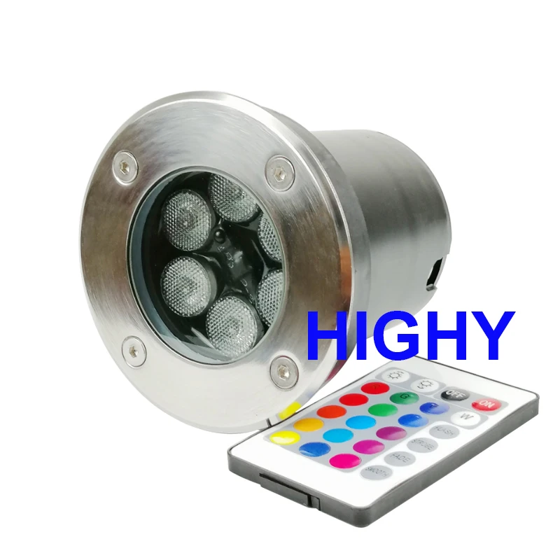 RGB With remote control LED Underground light 9W12W led Floor Lamp Outdoor Ground Spot Landscape Garden Square Path Buried Yard