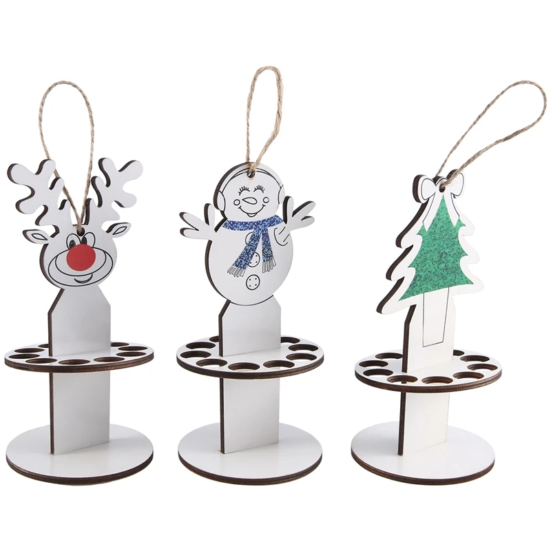 3 PCS Christmas Unique Money Holder As Shown Handmade Christmas Desktop Ornaments Christmas Tree,Reindeer, Snowman Money Holder