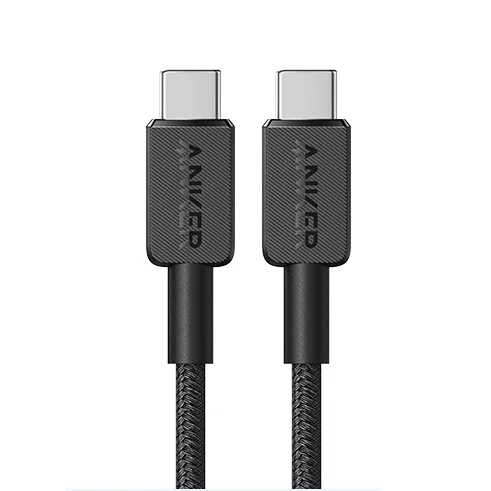 Anker 322 USB-C a USB-C Cable de carga máximo de 60 W Trenzado de 3 pies Compatible con USB-C Teléfonos Tabletas y portátiles