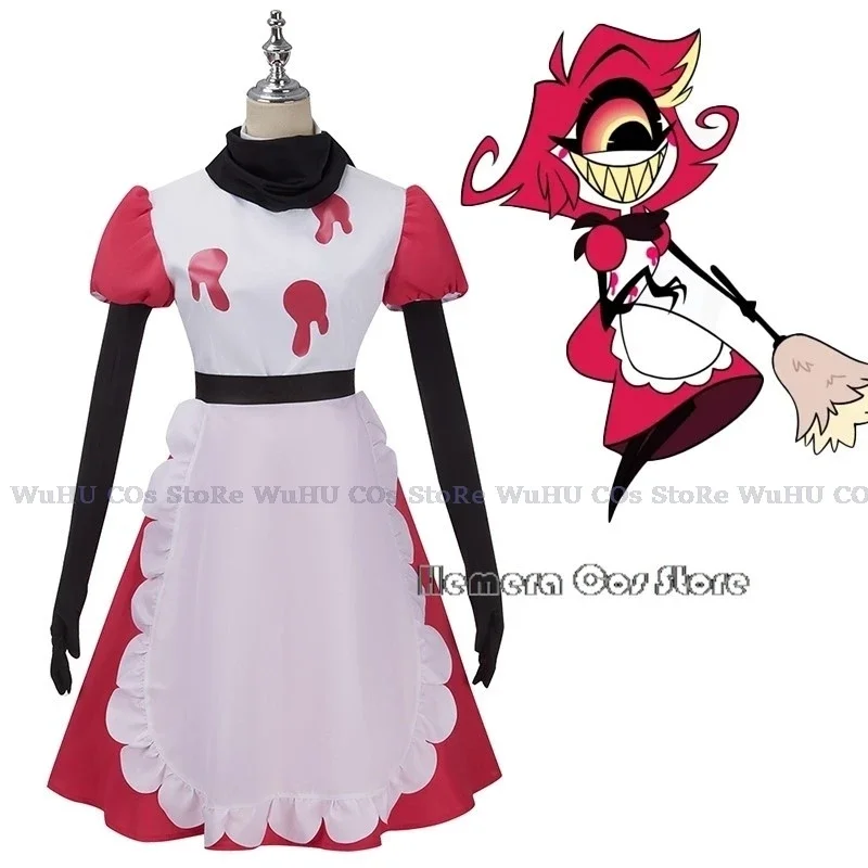Niffty disfraz de hasbin Niffy para mujer, traje de Anime, ropa de juego de rol del diablo, uniforme, vestido de fiesta de Halloween