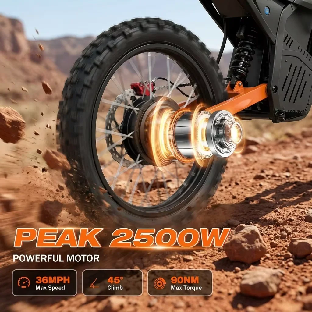 QQA US stock will be shipped within 5-7 days. 72V 2000W QS brushless motor IPX6 3-speed zero-start 22.5Ah 130kg adult electric b