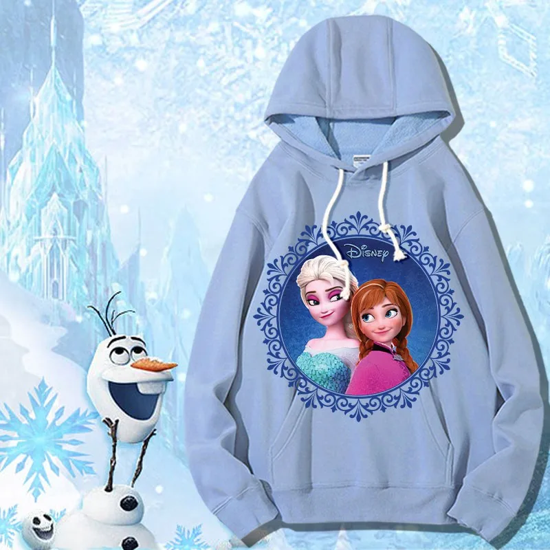 

Frozen Co-hoodie Women Disney Princess Aisha Anna Peripheral Clothing Fall Girls Hooded Coat