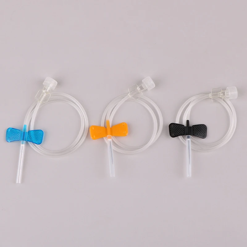 5pcs Disposable Sterile Scalp Vein Set Pet Scalp Vein Butterfly Needle With Double Wings For Infusion Set