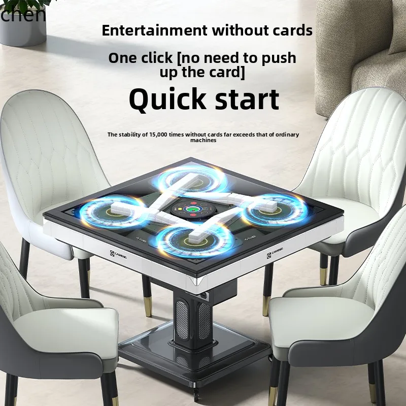 O15- mahjong silent folding chess and card room commercial mahjong table diagonal mouth card free push machine hemp