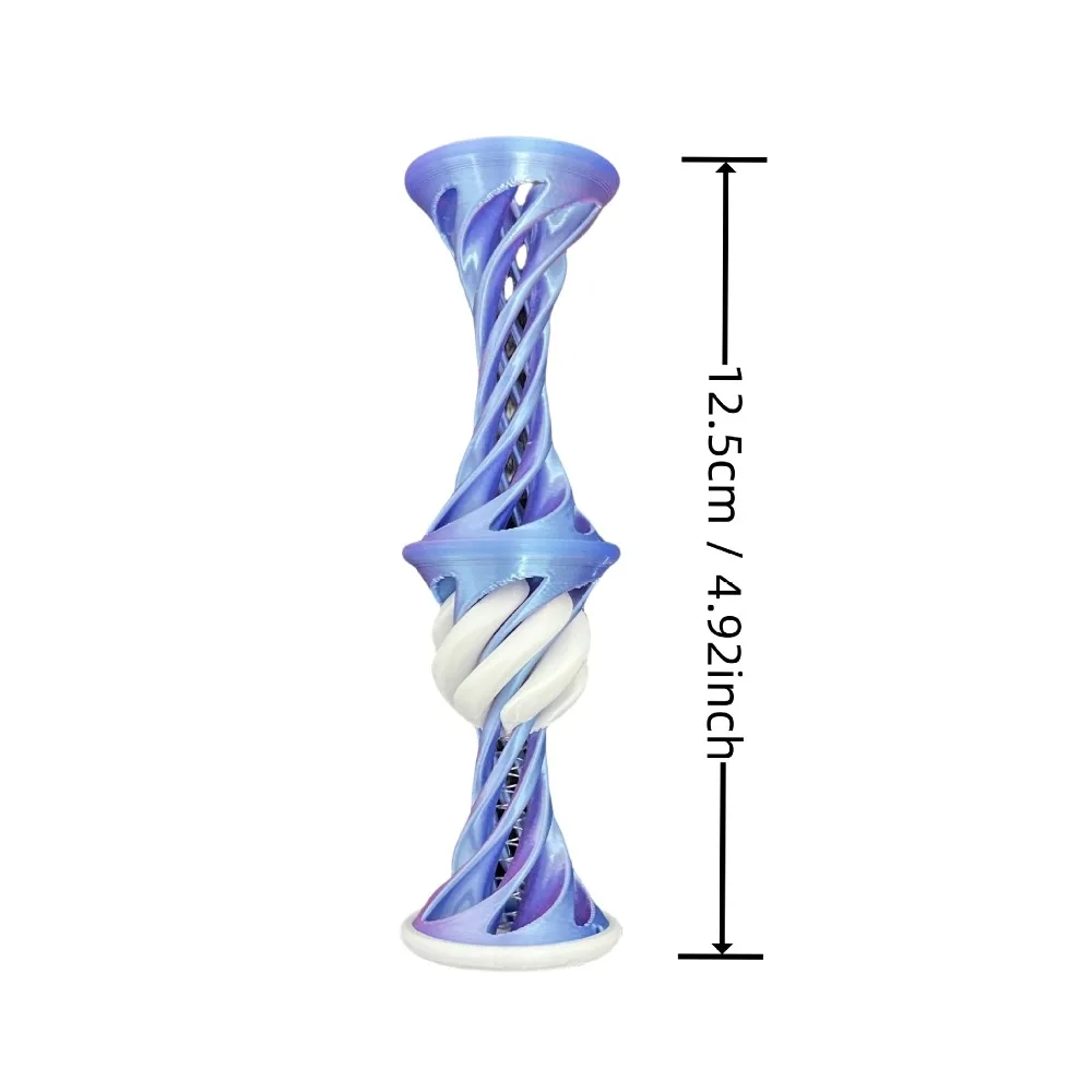 Pyramide Impossible imprimée en 3D, jouet Fidget, Double couche, Diversification d'arbre hélicoïdal, décompression, ornement, cadeau pour enfants