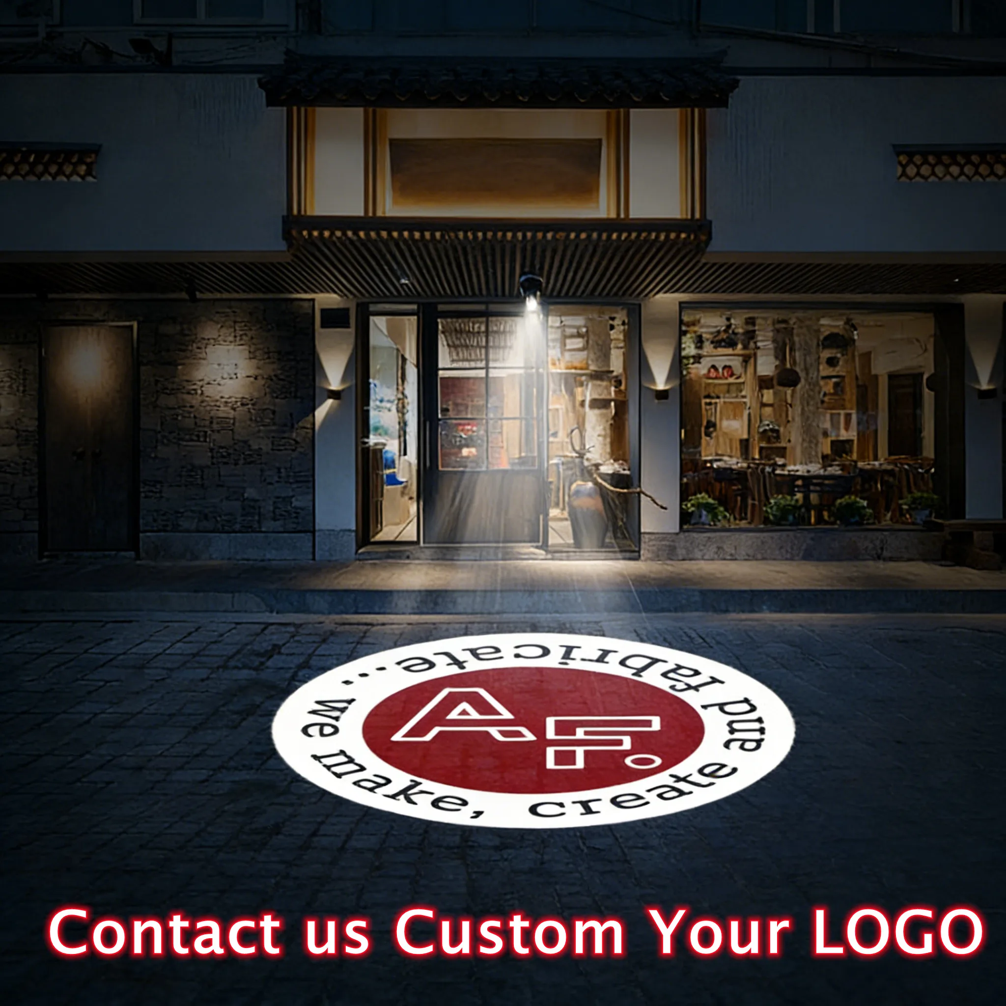 

Advertising Gobo Projector Custom Logo Light LED Spotlight with Remote for Shop & Restaurant Outdoor Advertising Projector Light