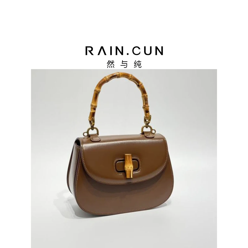 

Raincun Luxury Women's Shoulder Crossbody Bag Caramel Color Elegant Commuting Handbag Casual Simple Style Spring 2025