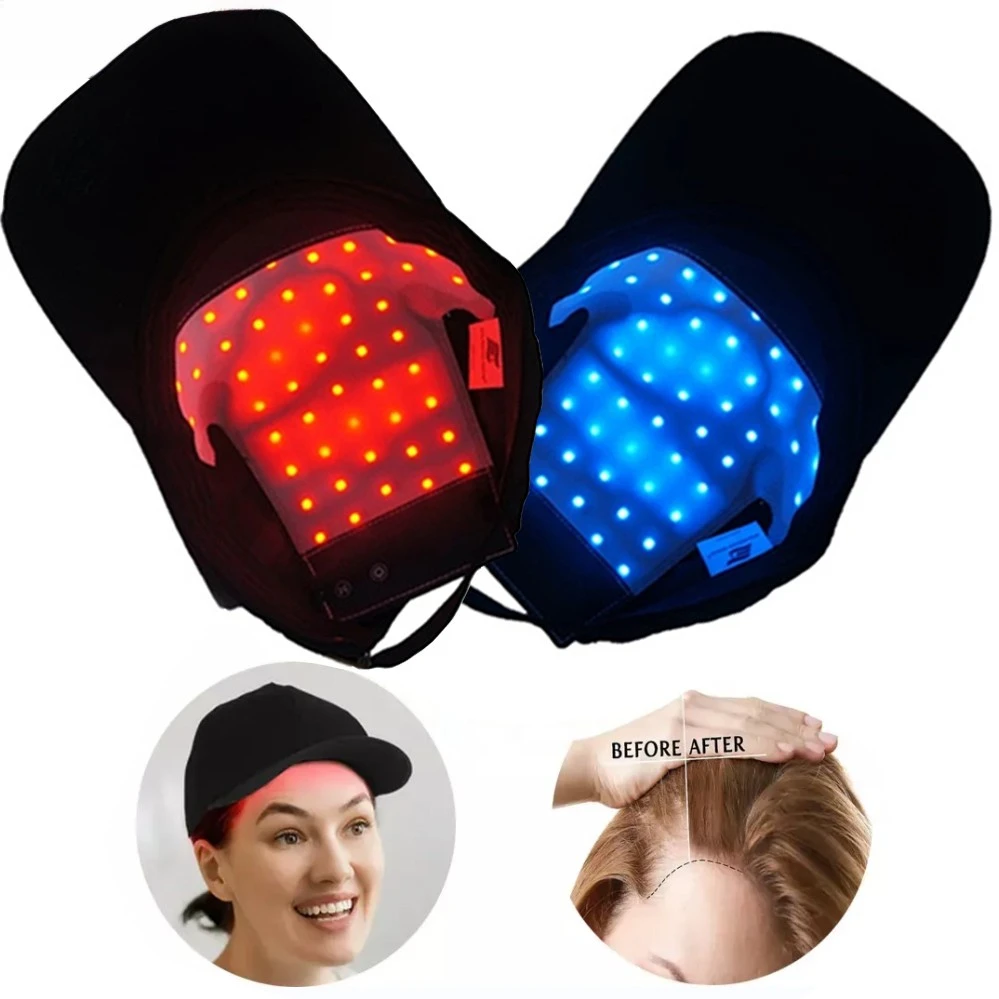 

Hair Growth Cap LED Red Light Therapy Devices Anti Red&Infrared Light Therapy Device for Hair Loss Treatment with USB Charging