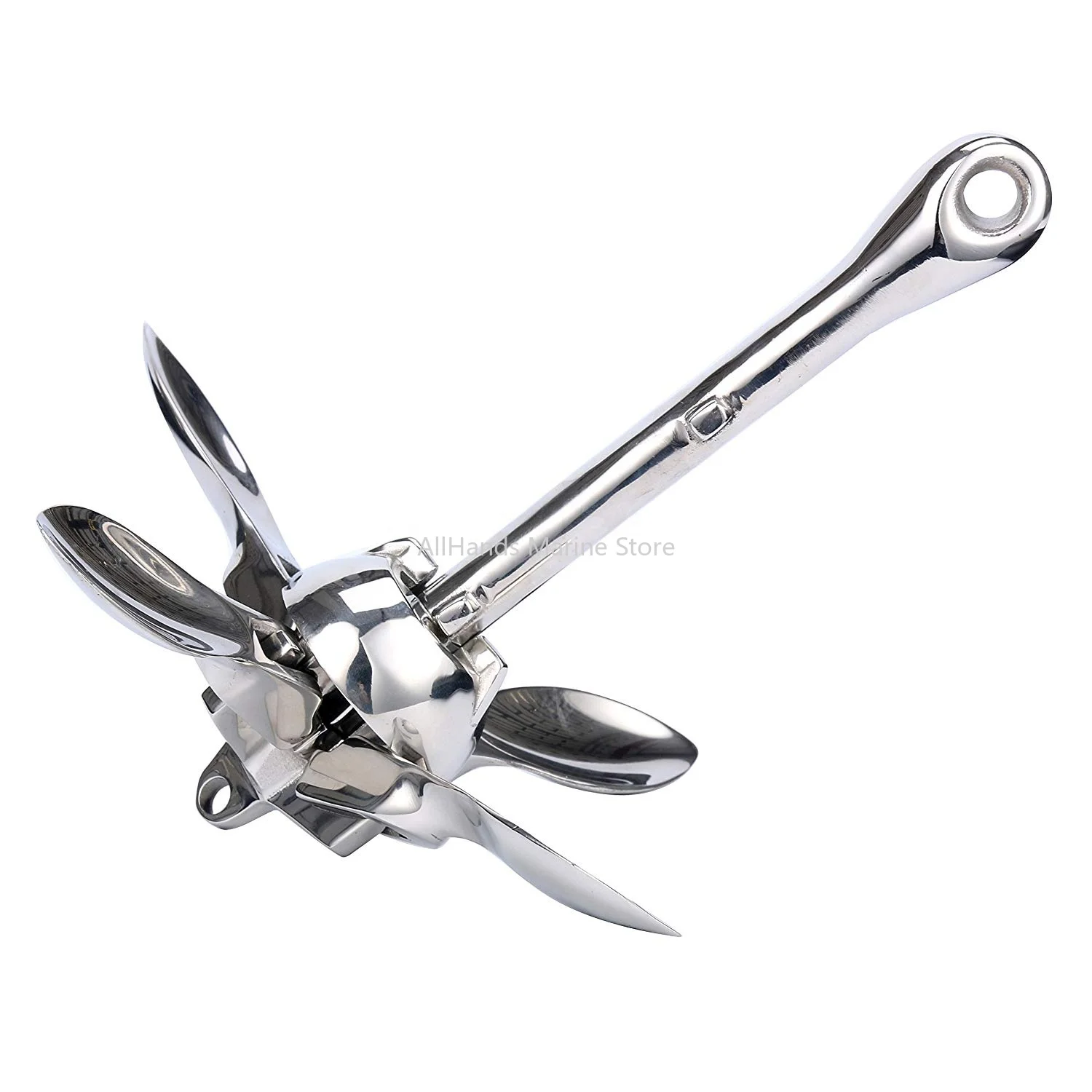 Alastin Marine Stainless Steel 316 Mirror Polished Anchor For Boat Grapnel Anchor