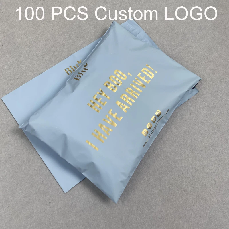 biodegradable matte peach custom shipping bags poly pack mailer bags courier bags with logo for clothing