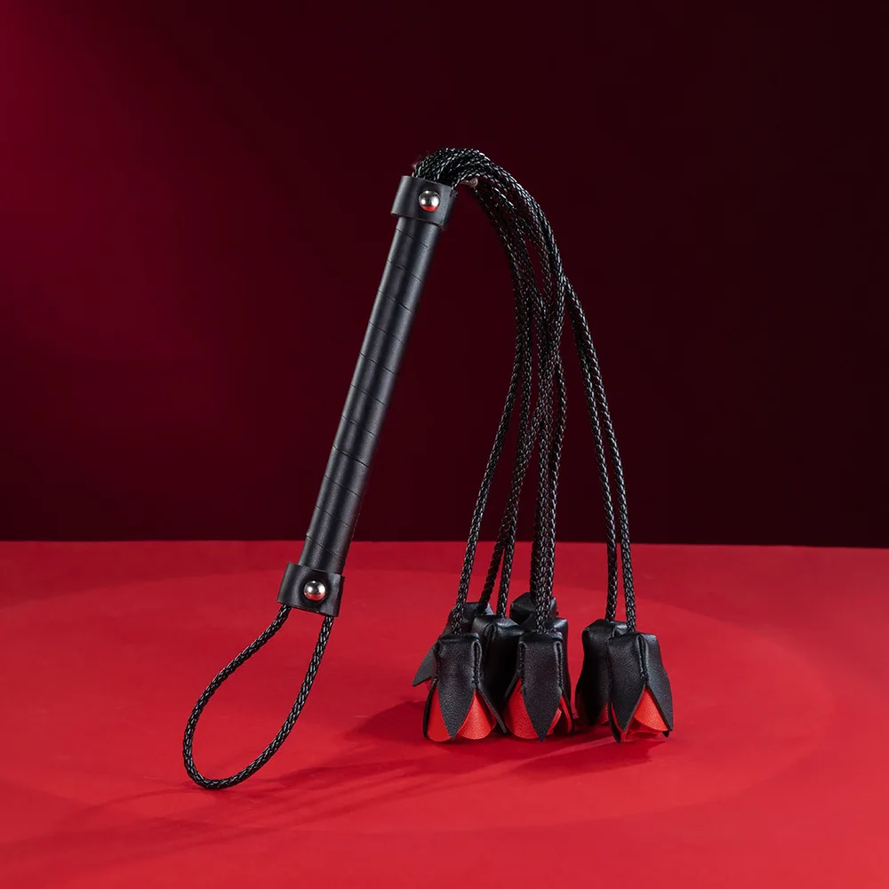 62 سنتيمتر بو الجلود روز زهرة الفروسية القفز الخفافيش فلوجر السياط التدريب ركوب السياط الحصان سوط #2