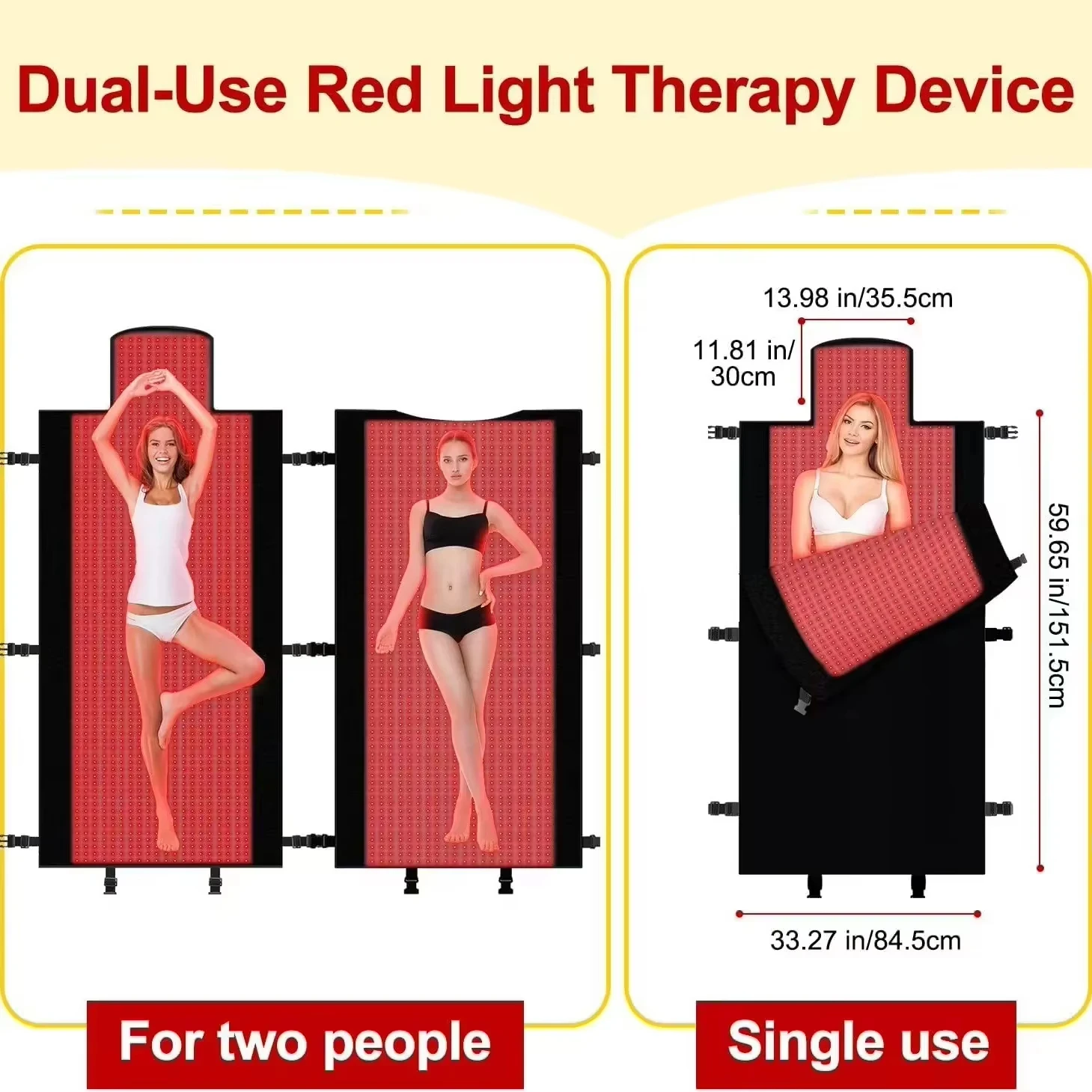 LED Red Light Therapy Pillow 660nm Infrared Close Range 850nm Sleeping Bag Large Size Light Therapy Pillow for Relaxation And
