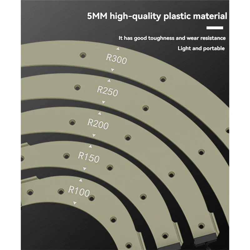 A76K Radius Corner Jigs For Wood Working, Woodworking Round Corner Radius Templates,Radius Jig Corner Templates