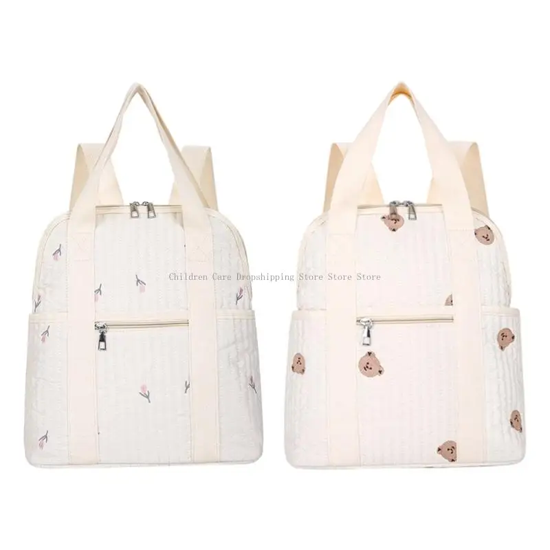 

Water Resistant Cotton Diaper Backpack Lightweight for Parenting Essential