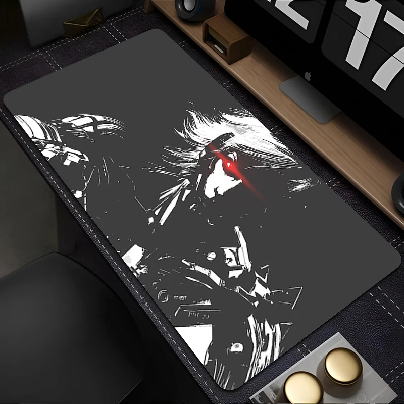 Metal gear subindo raiden grande gamer mouse pad portátil acessórios de jogos teclado mousepad anime jogo gabinete tapete de mesa