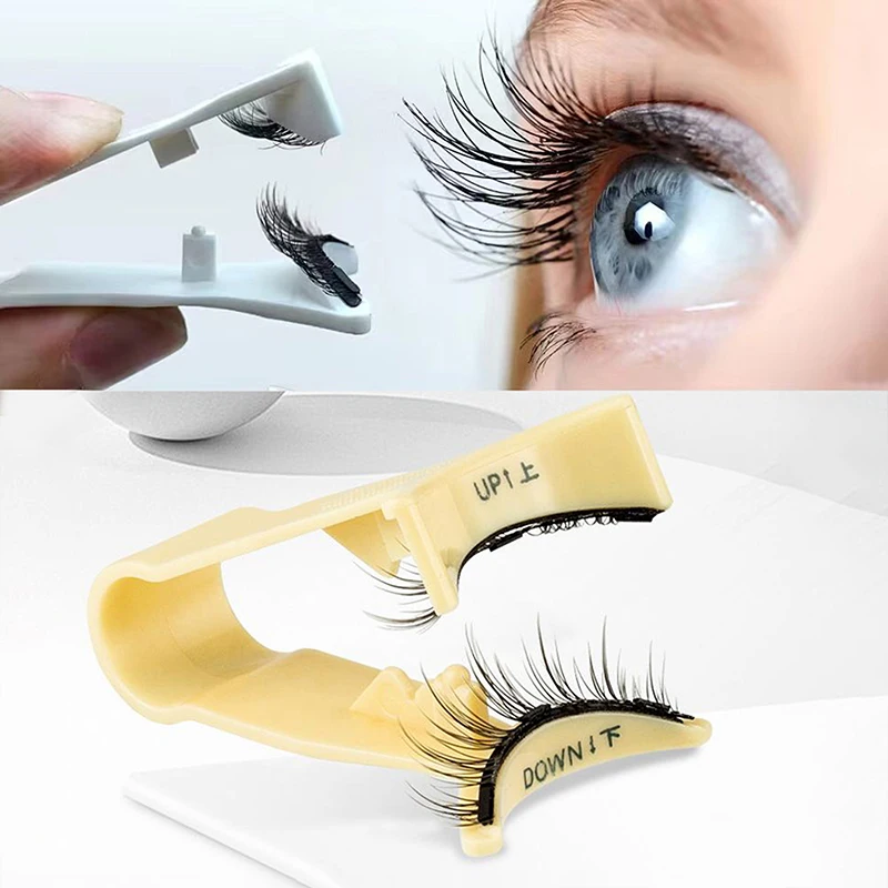 V-shaped Professional Magnetic Eyelashes Extension Applicator False Eyelashes Tweezer Effortless Curler Clip Clamp Makeup Tools