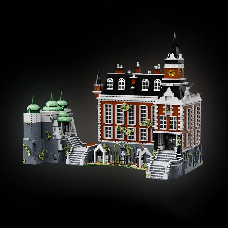 Popular Movie Series Moc Building Blocks Mental illness House Set Model Bricks City Street View DIY Assembly Toys Holiday Gifts