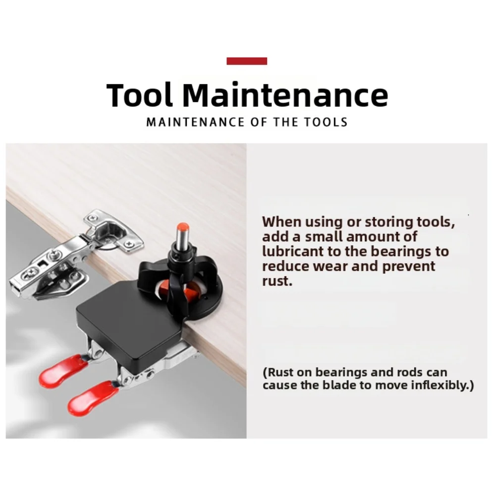 

35 мм приспособление для сверления петель шкафа с трехслойной втулкой, регулируемые зажимные пластины, приспособление для петель шкафа для установки шкафа