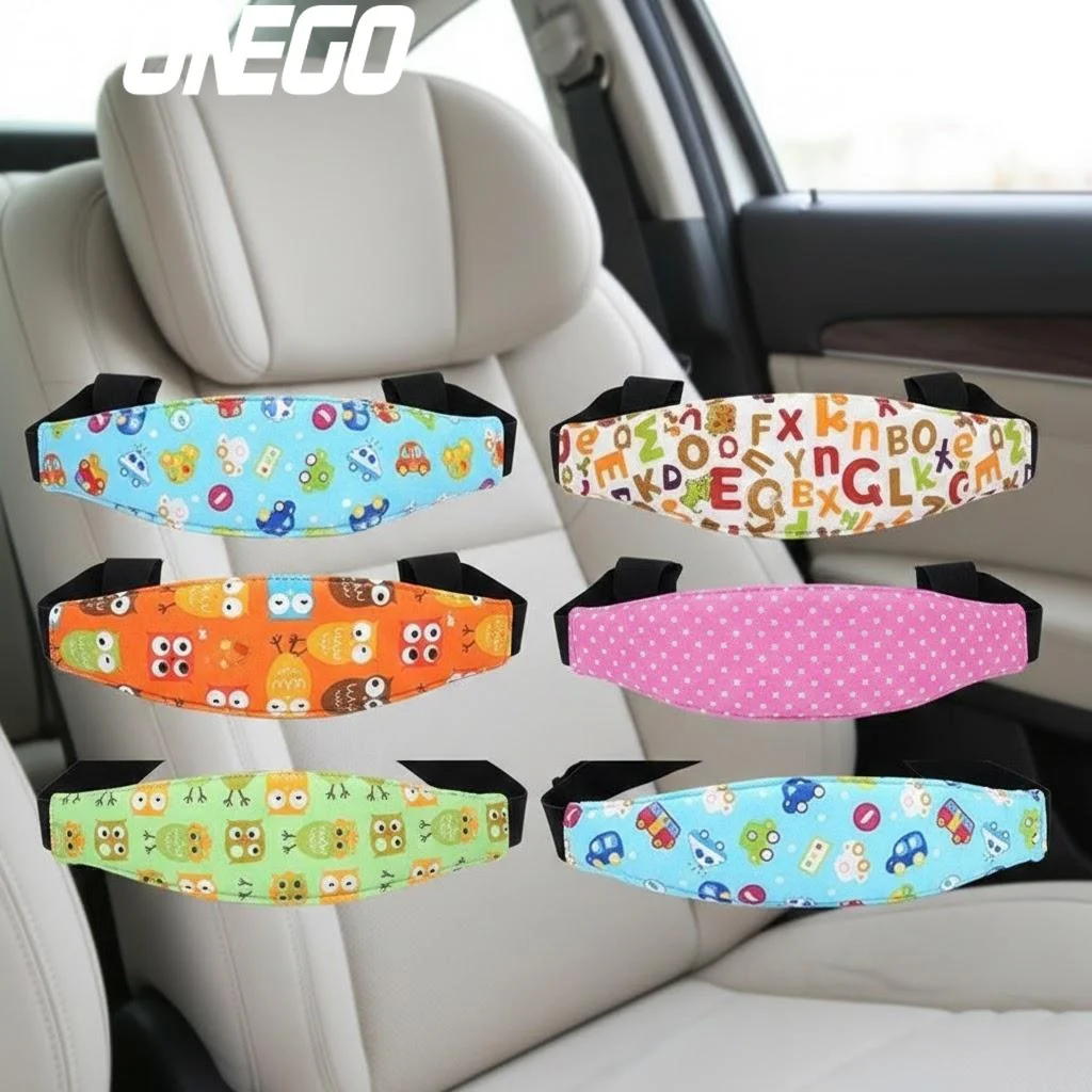 Baby Car Seat Head Support Adjustable Safety Pillow Children Belt Fastening Playpens Sleep Positioner