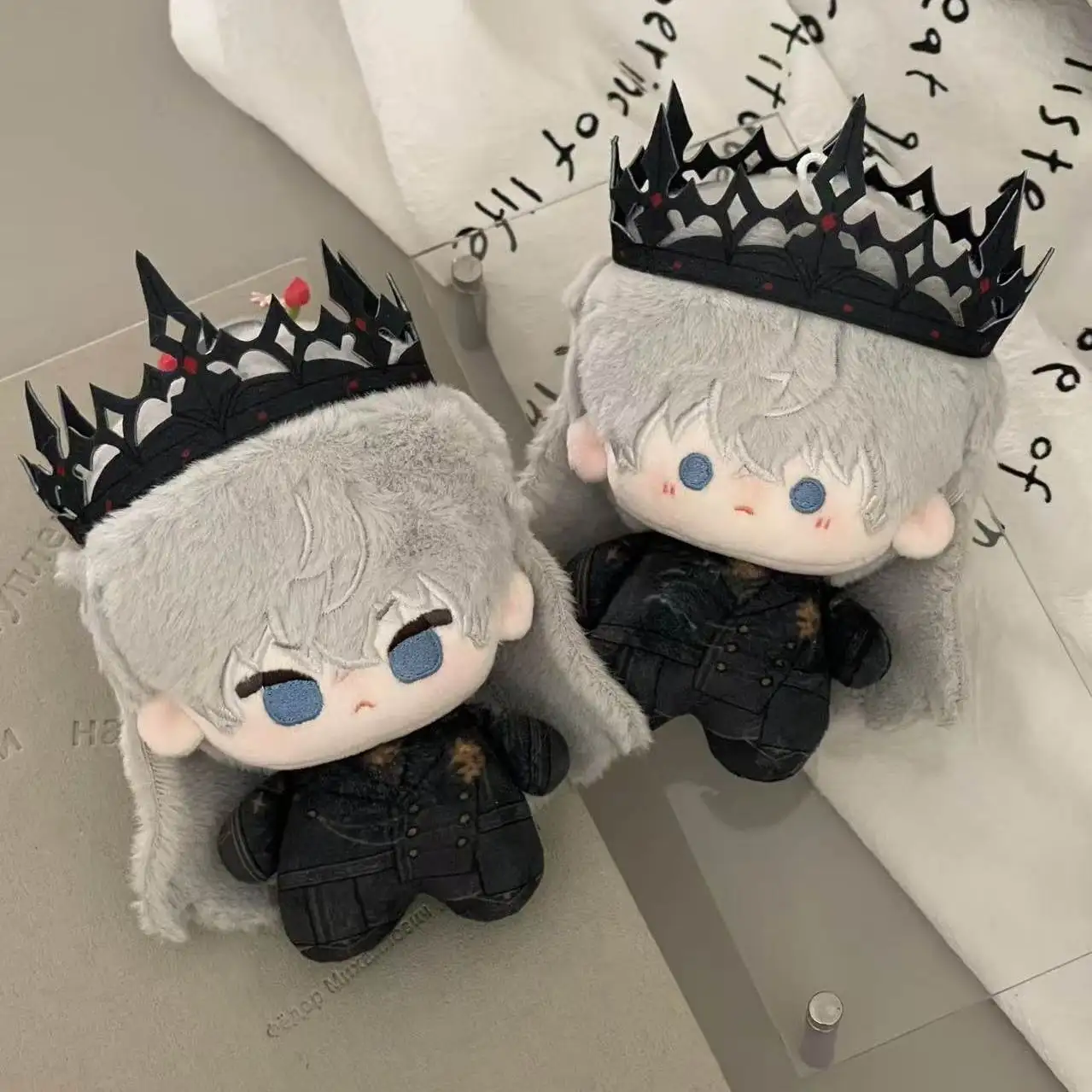 

Love And Deepspace Xavier 10cm Soft Printed Plush Doll Dark Erosion King Crown Collectible Gift For Anime Game Fans