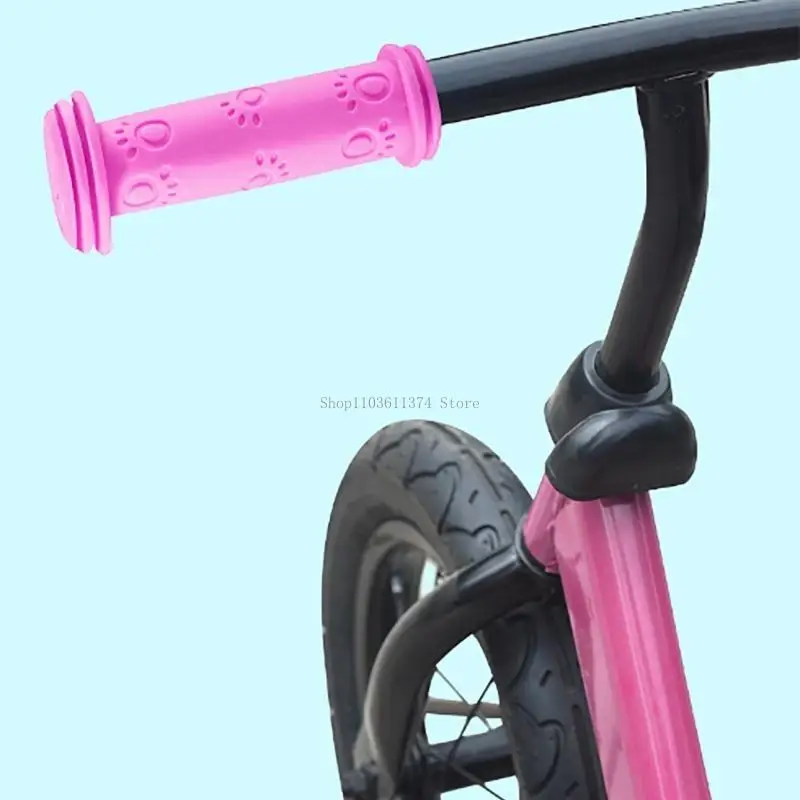 

1Pair Childrens Bikes Handlebars Antiskid Rubber Mountain Bicycles Handlebars for Scooter, Balance Bikes, Foldings Bikes
