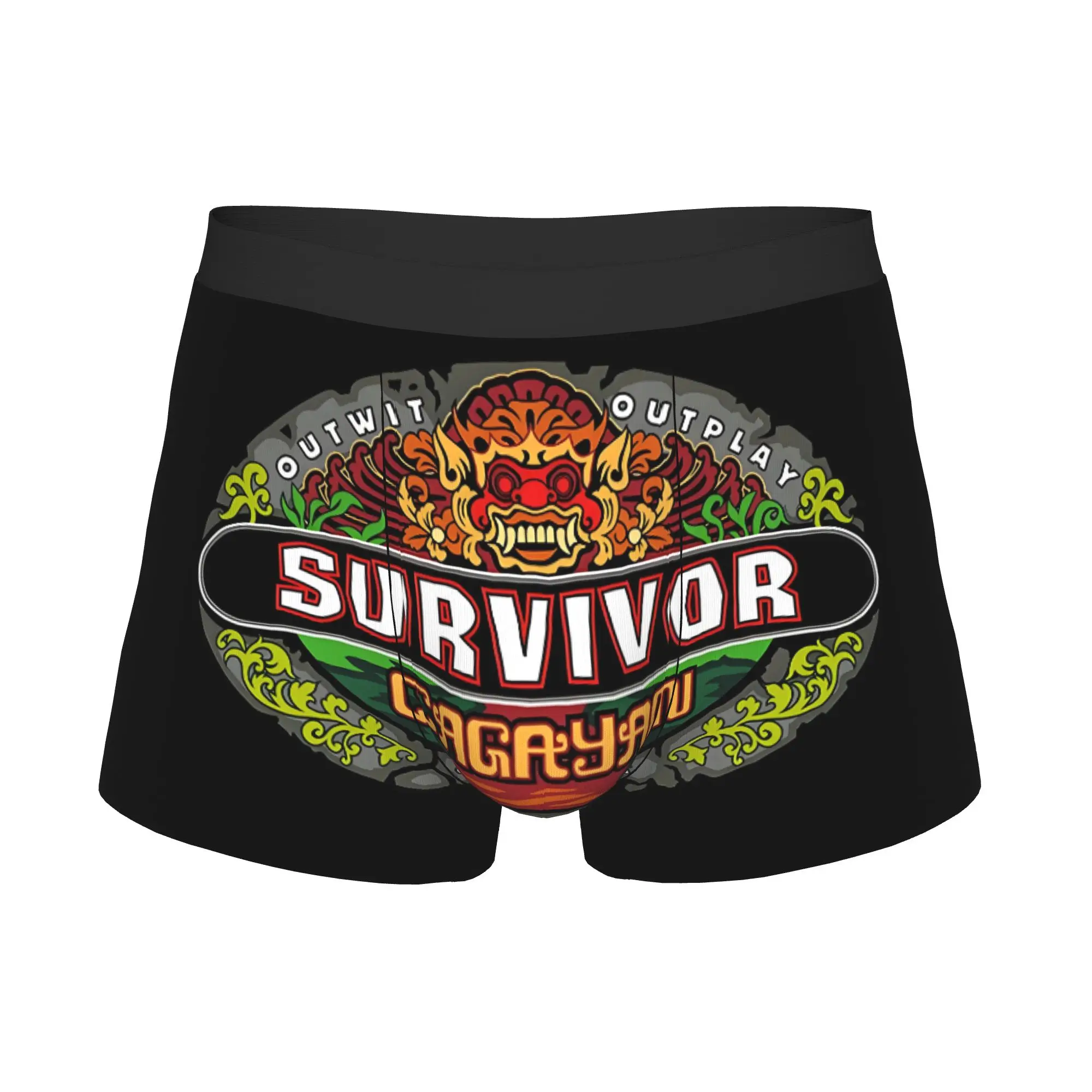 S-Survivors Cagayan Boxers Shorts Men Reality Show U.S Briefs Underwear Fashion Underpants
