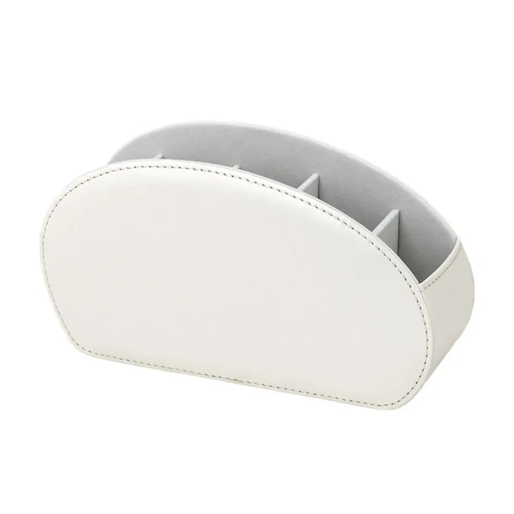 5 Grids Desktop Stationery Organizer Multi-purpose Solid Color Desk Organizer Box Durable Simple Style Storage Rack