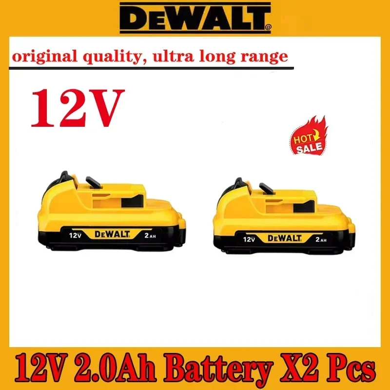 12V 2000mAh lithium-ion battery suitable Dewalt cordless drill tool DCB120 DCB123 DCB127 DCB121 DCD710S2 DCF610S2 DCF805