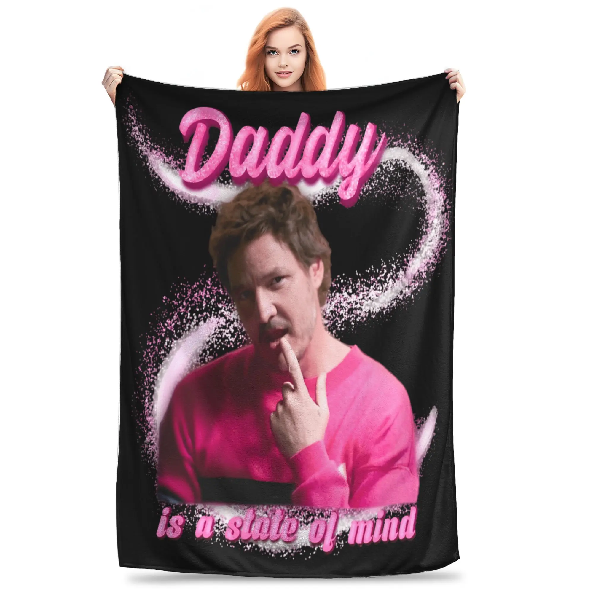 Pedro Pascal  Plush Blankets Girls Boys Actor Flannel Bedding Throws For Living Room Super Soft Customized Quality Bedspread