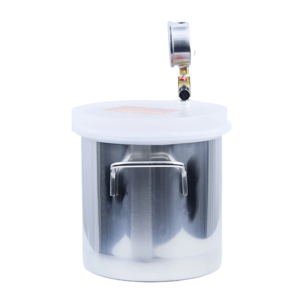 

Утолщенная нержавеющая сталь Вакуумный пеногасительный бак Бочка Вакуумная камера Маленькое ведро для деаэрации Оборудование для вакуумной наполнения