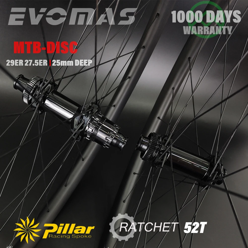 

Карбоновая колесная пара Goldix Ratchet 52T M240 Ступица MTB Дисковый велосипед 29ER/27.5ER Карбоновый обод 25 мм Глубина 28/30/33/35 мм Ширина асимметрии Симметрия