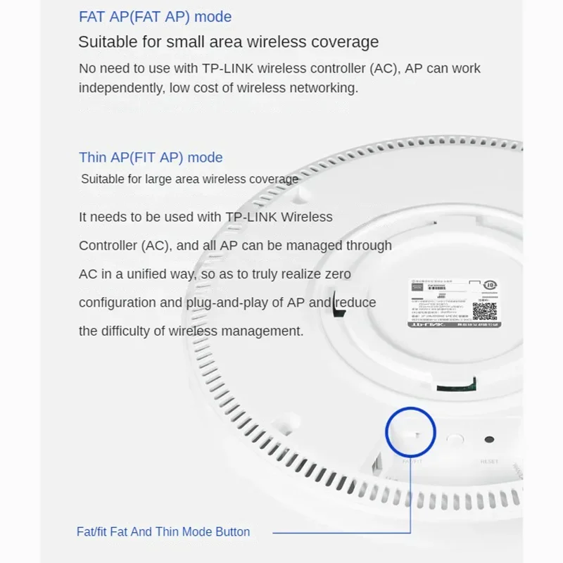 TP-Link Wi-Fi7 BE5100 نطاق نقطة وصول السقف نقطة وصول لاسلكية 5G راوتر إشارة الداعم POE واي فاي مكرر هوت سبوت