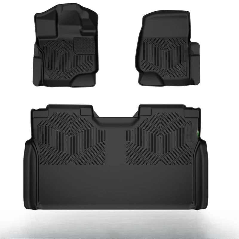 

Fit For 15-24 Ford F-150/F-150 Lightning Super Crew Cab TPE Floor Mats Liners United States