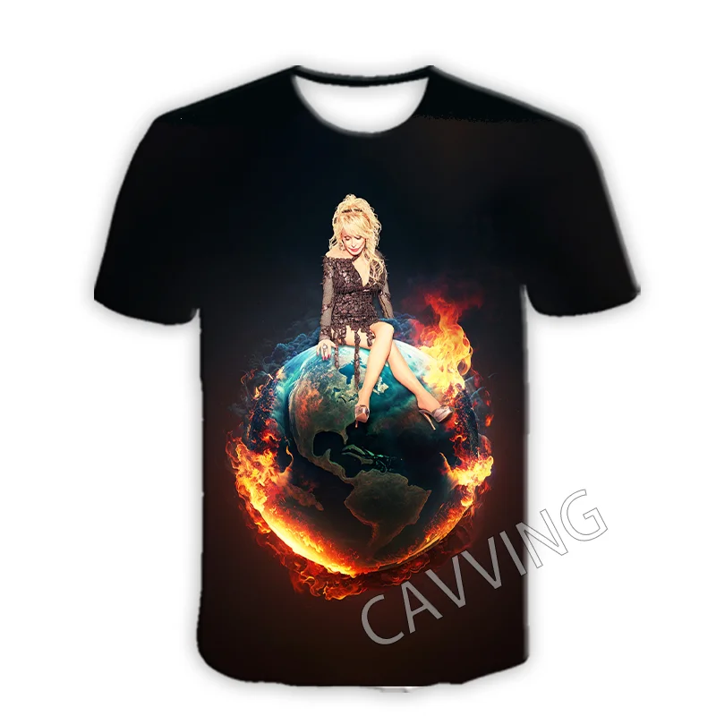 NEW Fashion 3D Print  Dolly Parton  Casual T-shirts  Metal Music Tshirts Harajuku Styles Tops Clothing