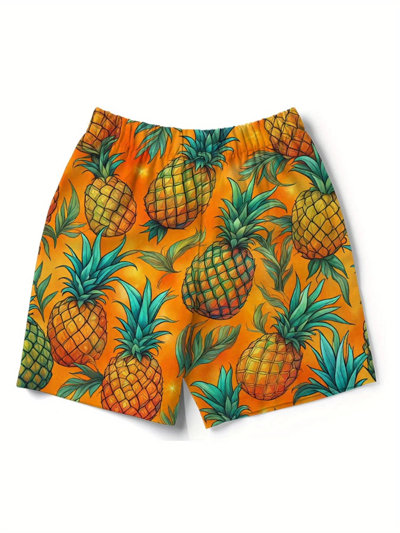Pineapple 3D Print Sport Quick-dry Breathable Men Outdoor Street Trendy Sexy Beach Casual Loose Surfing Beach Short Pants Summer