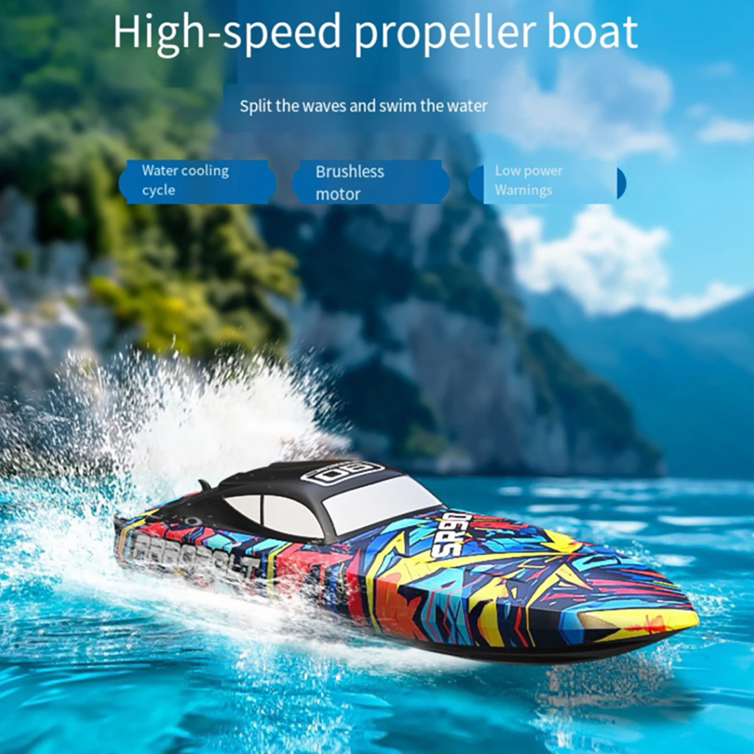 35.43 Inch RTR Extra-Large Brushless Remote Controlled Boat Watercraft for Adults 2.4G Racing on Water Lake Sea Hobby RC Boat