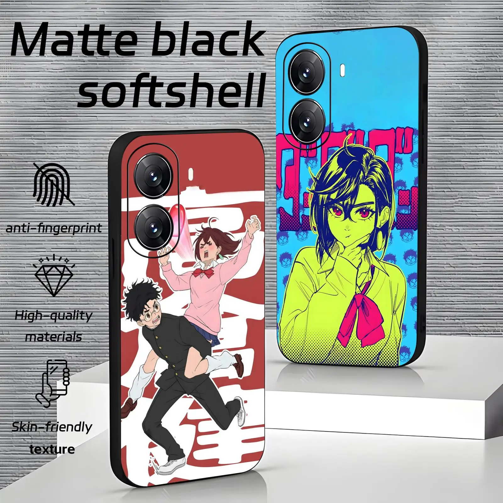 anime DAN DA DAN  Phone Case For Xiaomi POCO M7 M6 M5 X8 X7 X6 F8 F7 F6 Pro 5G Soft black Shockproof Cover