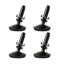 헤비 듀티 조정 가능한 레벨링 피트, 캐비닛 레스토랑 테이블 의자 레벨러 용 4Pcs 블랙 조절기 가구 레벨러 발