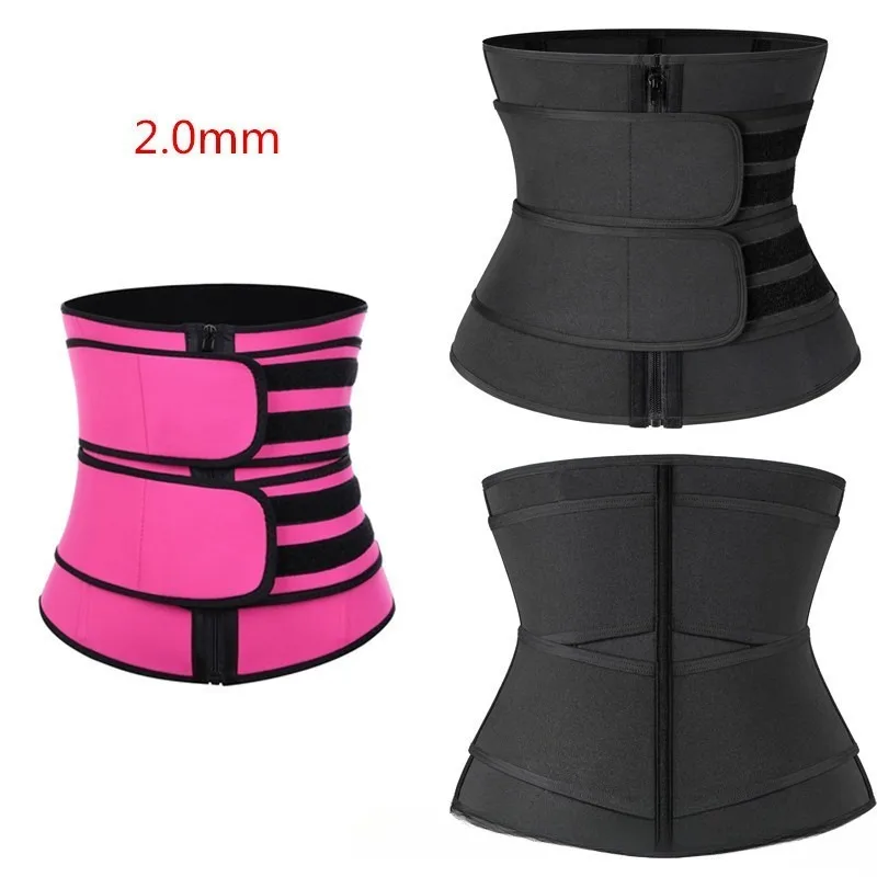 Vita da donna Trainer Doppia cintura Supporto lombare Cerniera regolabile Hot Yoga Sudore Dimagrante Dopo il parto Shapewear Multi-taglia