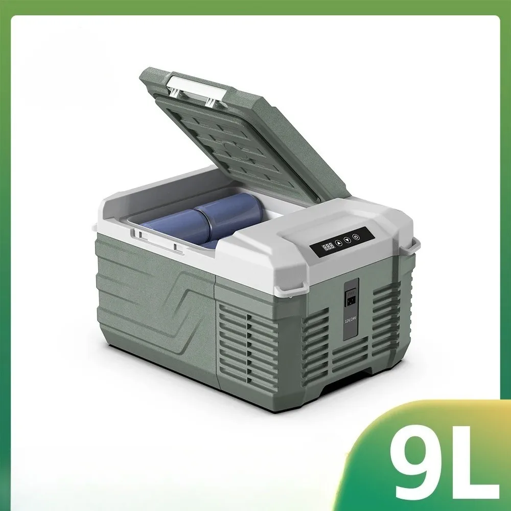 

9L Portable Refrigerator 12V/24V Small Car Fridge 100V~240V AC Electric Cooler