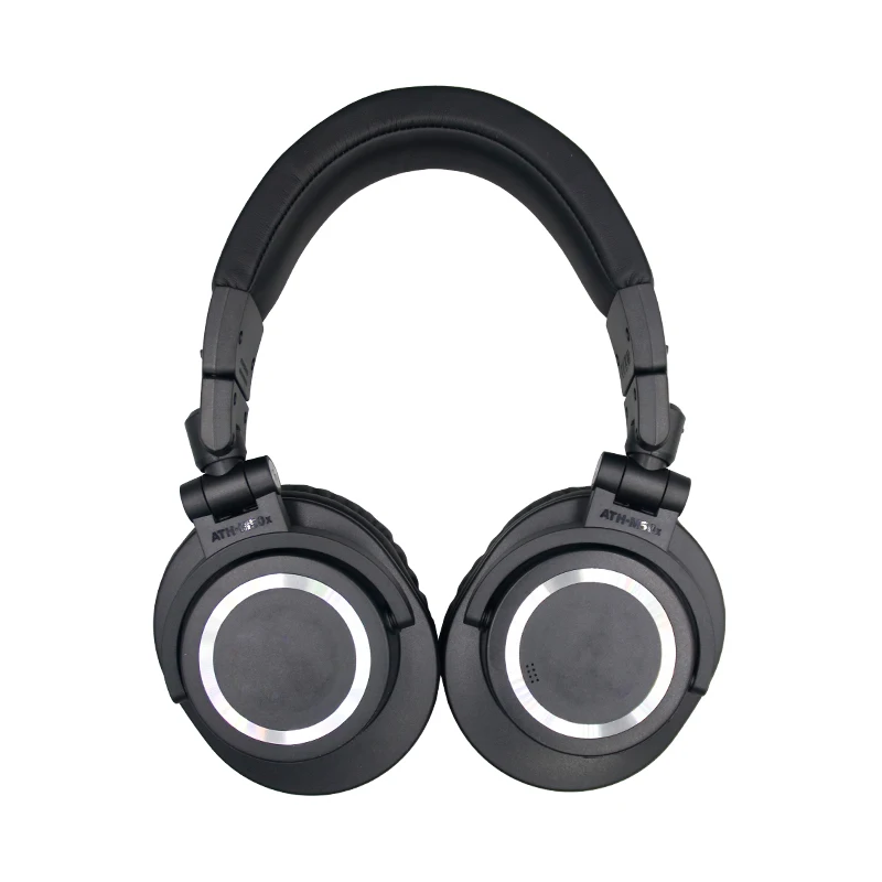 Headset Bluetooth nirkabel Over-Ear ATH-M50xBT2 dengan mikrofon untuk perjalanan, DJ, kinerja langsung, panggilan suara Gaming