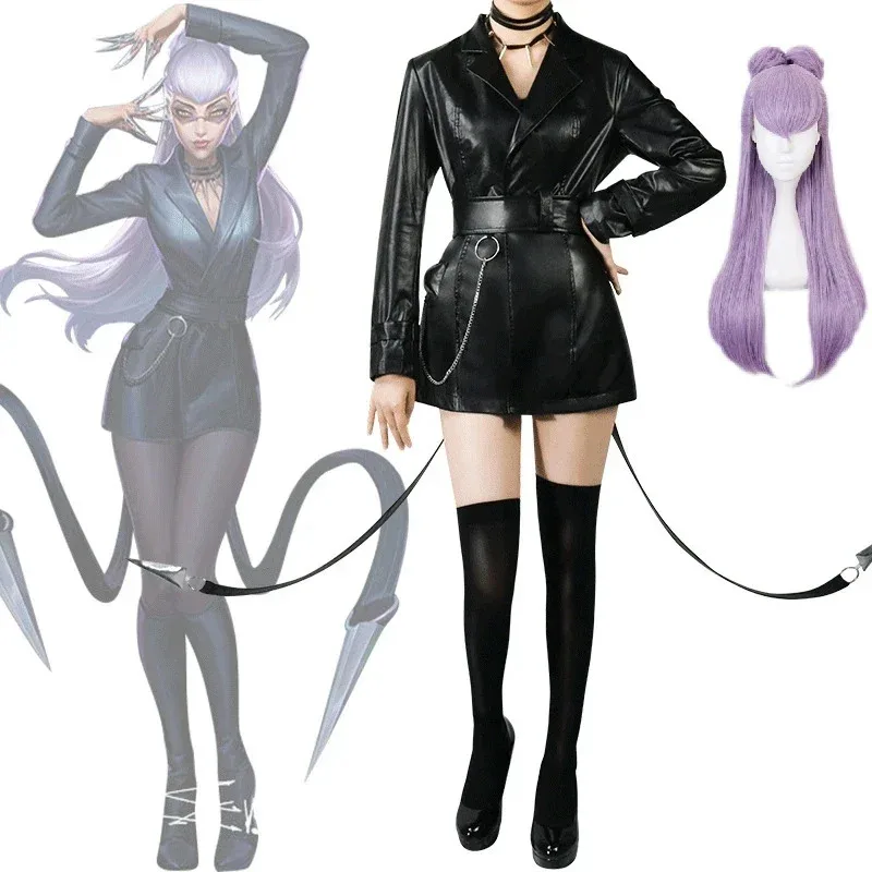Bear's Den Game League of Legends Ahri KaiSa Evelynn KDA LOL Cosplay Costume Dress Women Girls Sexy Halloween Role Pla New 2025