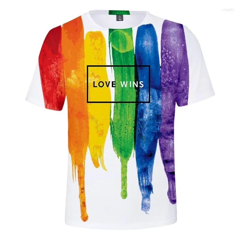 Men\'s T Shirts LGBT Rainbow Flag Lesbians Gays 3d Summer Fashion Men Women T-shirt Short Sleeve T-shirts Tee Shirt Sweatshirts