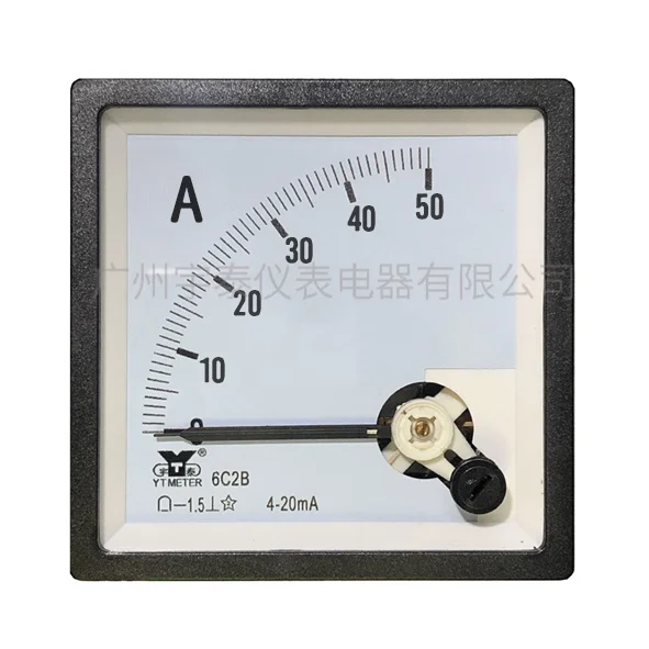 Customized 6c2b Sensor Plc4 ~ 20mA Special Table Fiberglass 50A 250A 1000A Pointer 80 * 80mm DC