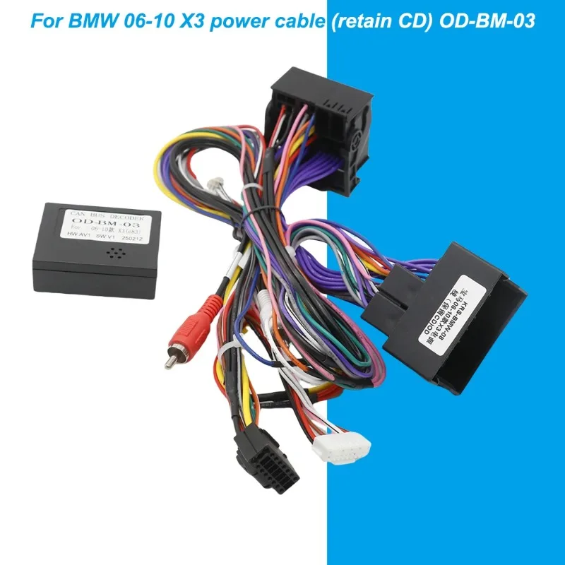 

Для BMW X3 E85 2006-2010 автомобильный радиоприемник жгут проводов адаптер CAN-Bus Android мультимедийный соединительный кабель
