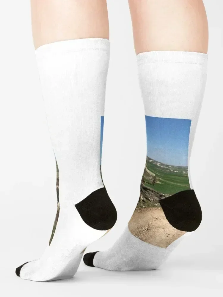 Camino, Santiago de Compostela Socks gifts funny sock valentine gift ideas Sports Socks Men Women's