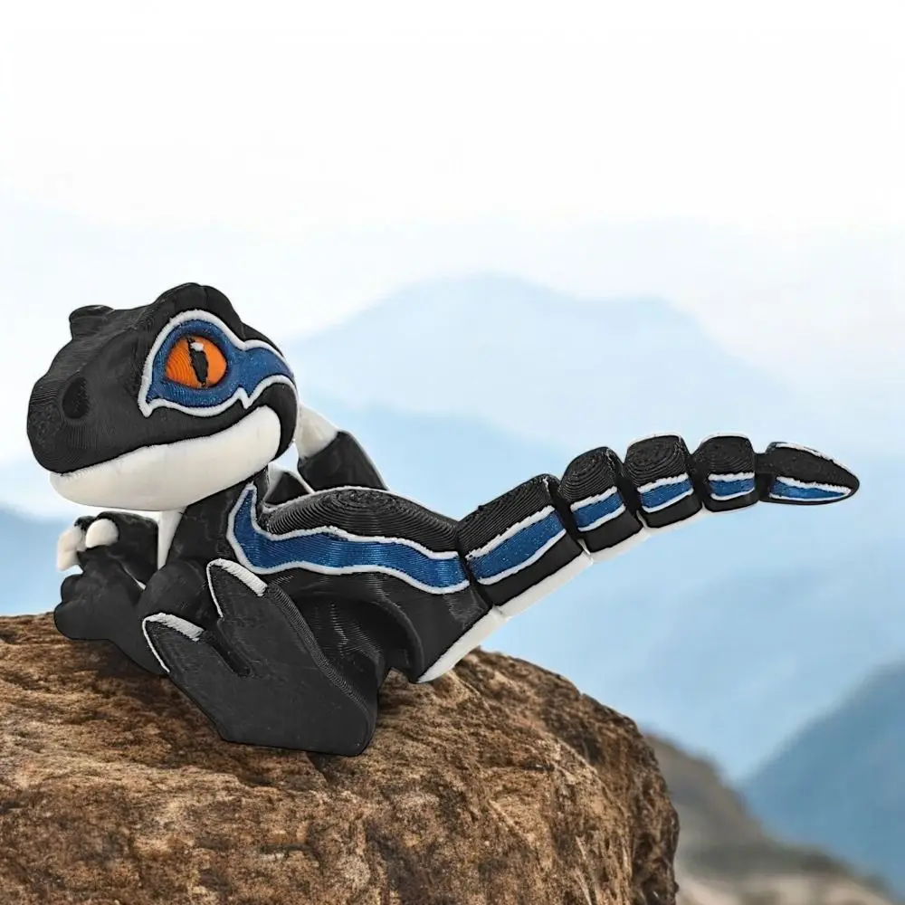 

Movable Joints Dragon Ornament Cartoon Realistic 3D Printed Dragon Model Figurine Handicraft 3D Printed Dragon Toy Kids