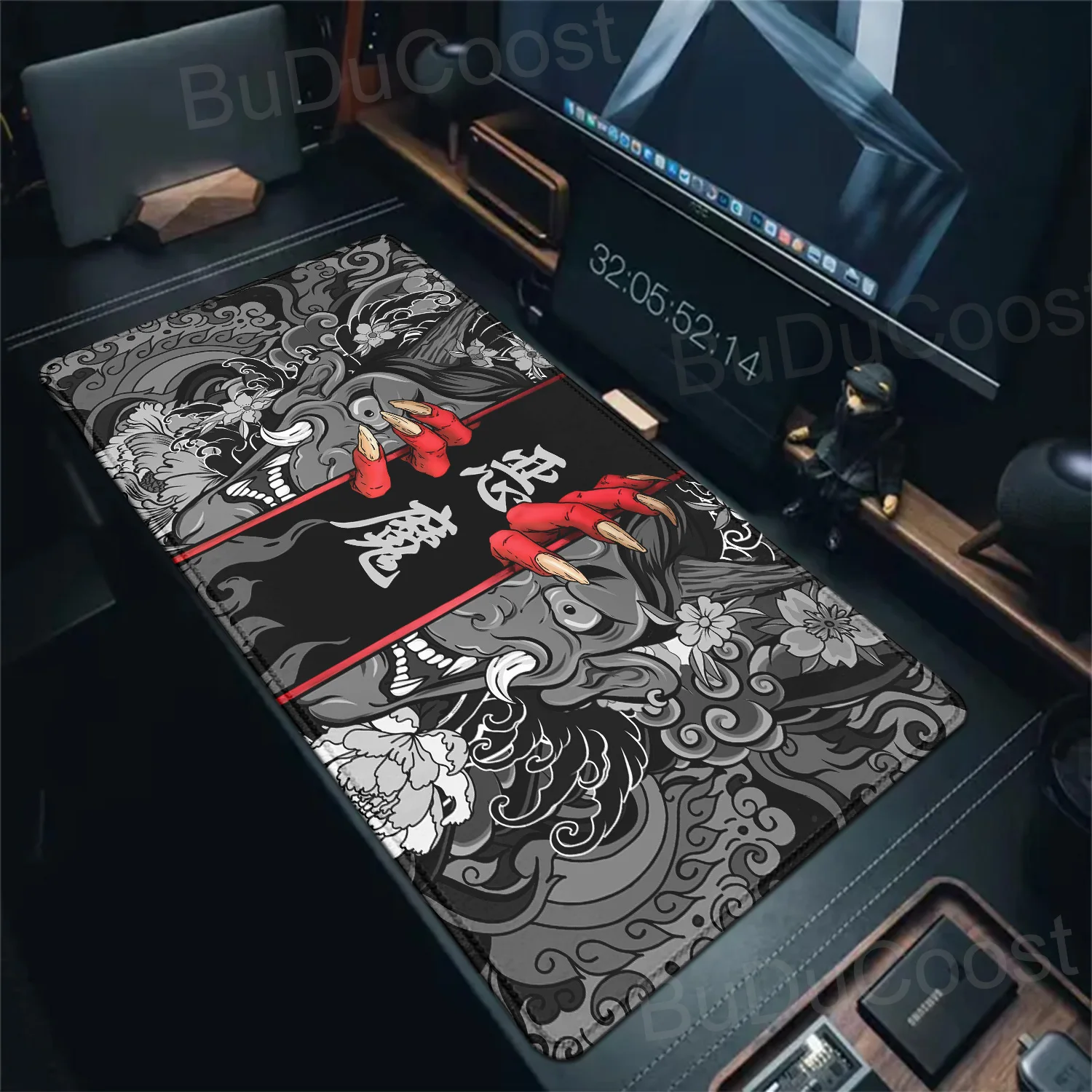 

Gaming Mouse Pads Japanese Ghost Warrior Table Mats Computer Mousepad Company Desk Pad Large Gamer Mousepads Rubber Mouse Mat