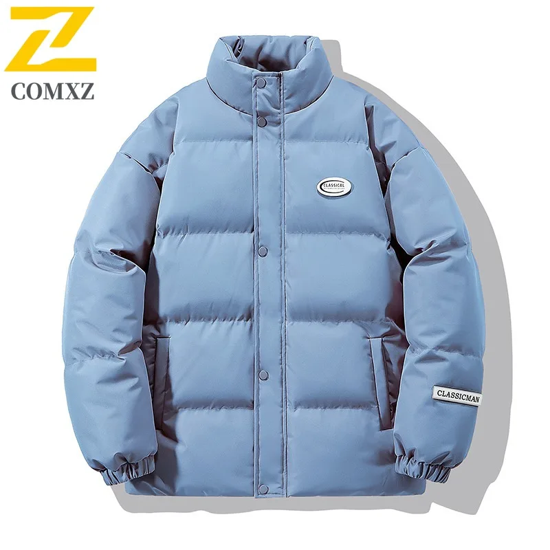 2025 جديد الشتاء سترة قطن الرجال الكورية كل مباراة خفيفة الوزن سميكة الدافئة الحشو معطف الشباب عادية الباردة واقية الثلوج سترة معاطف