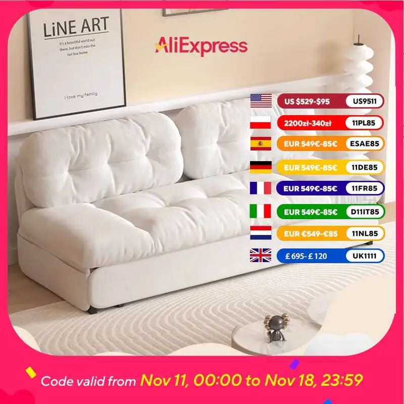 

Minimalist Aesthetic Living Room Sofas Designer Nordic Modern Loveseat Sofa Bed Bedroom Recliner Sofa Wohnzimmer Furniture Home